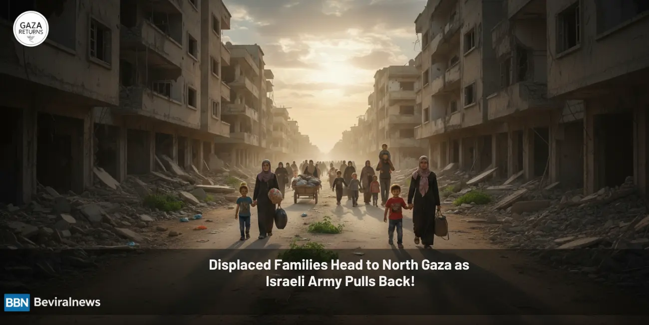 Families Head to North Gaza